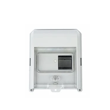 IP54 eins fasa 1 hátt Din-Rail Meter kassi með gagnsæri hurð